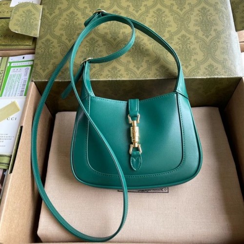 Borsa hobo mini Gucci Jackie 1961 637091 verde