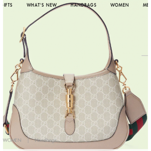 Borsa a tracolla GG piccola Gucci Jackie 1961 678843 Beige