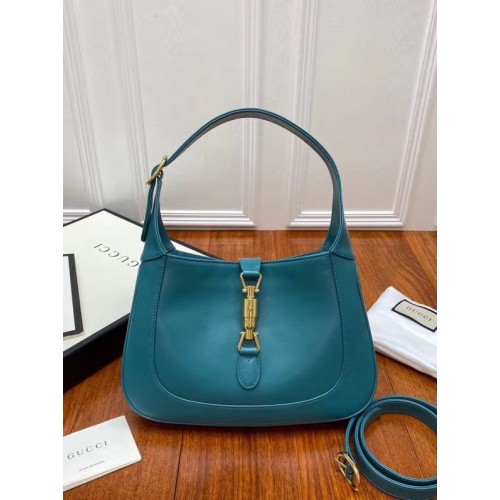 Borsa hobo piccola Gucci Jackie 1961 636709 Turchese