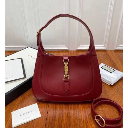 Borsa hobo piccola Gucci Jackie 1961 636709 Rossa