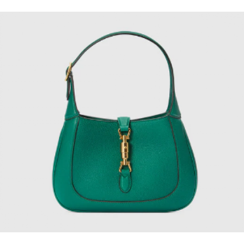 Borsa Gucci Jackie 1961 piccola in grana naturale 636709 Verde smeraldo