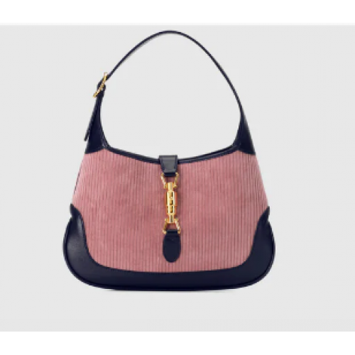 Borsa a tracolla piccola Gucci Jackie 1961 636706 Rosa