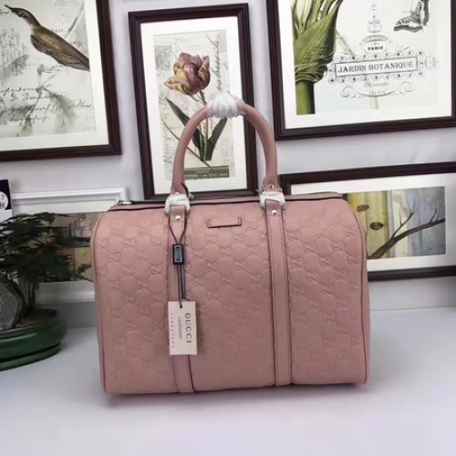 Borsa Gucci Joy Boston Signature in pelle 193603 Rosa