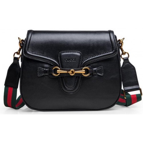 Borse a tracolla in pelle di vitello Gucci Lady Web 383848 nere