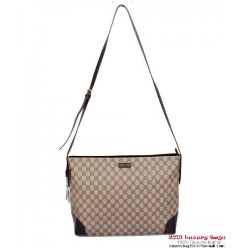 Borsa a tracolla in tela GG grande originale Gucci 308930 nera
