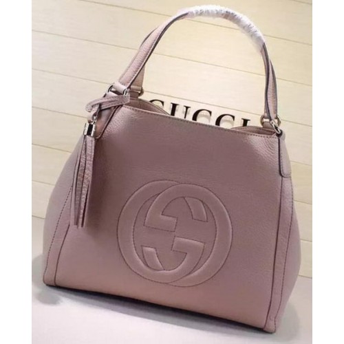 Borsa a tracolla Gucci Medium Soho Pelle di vitello 282309 Albicocca