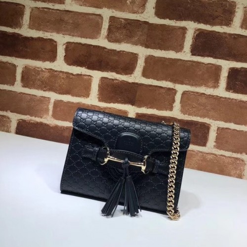 Borsa Gucci Mini in pelle 449636 nera