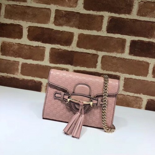 Borsa Gucci Mini in pelle 449636 rosa