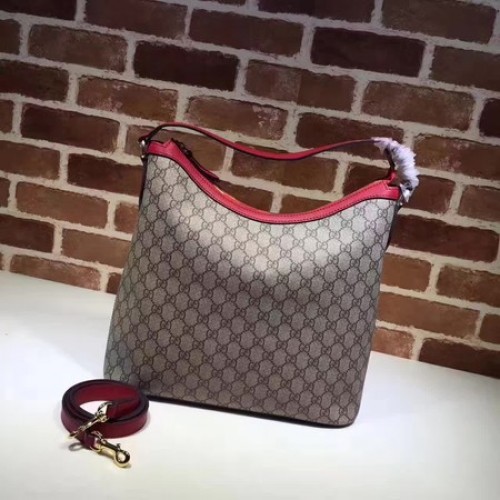 Borsa Hobo in tela Gucci Miss GG 414930 rossa