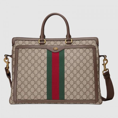 Cartella Gucci Ophidia GG 547970 marrone