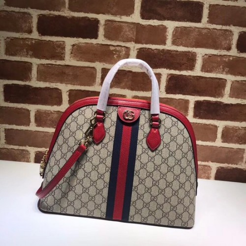 Borsa a mano media Gucci Ophidia GG 524533 rossa