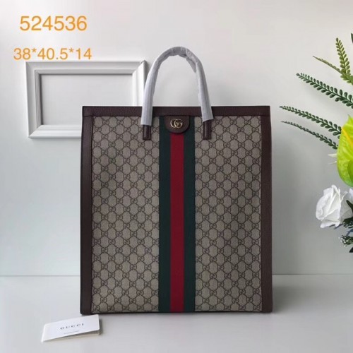Borsa a mano media Gucci Ophidia GG 524536 marrone