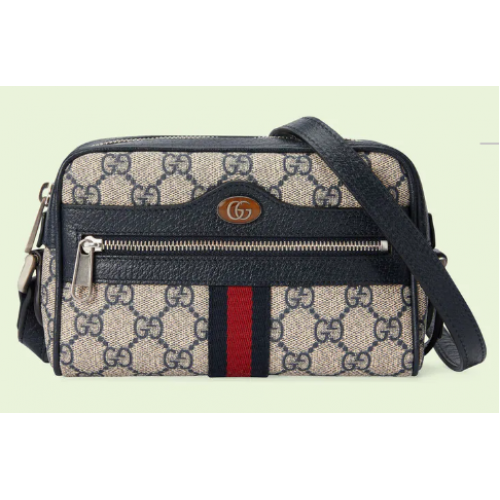Borsa mini Gucci Ophidia GG 517350 Blu zaffiro