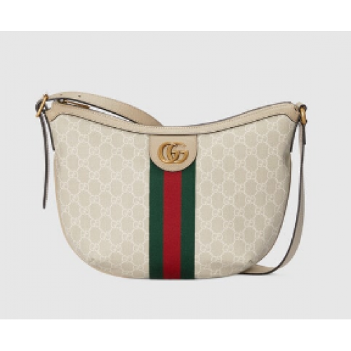 Borsa a tracolla piccola Gucci Ophidia GG 598125 Beige