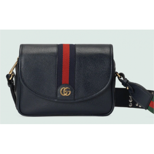 Borsa a tracolla Gucci Ophidia mini 722117 Blu