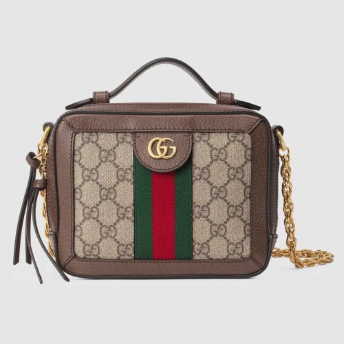 Gucci Ophidia serie GG Mini borsa a tracolla 602576 marrone