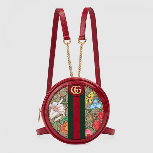Gucci Ophidia serie fiore GG Mini zaino 598661 rosso