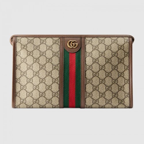 Borsa da bagno Gucci Ophidia serie GG 598234 marrone