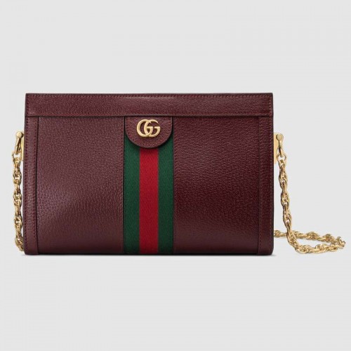Borsa a tracolla Gucci Ophidia piccola 503877 Bordeaux