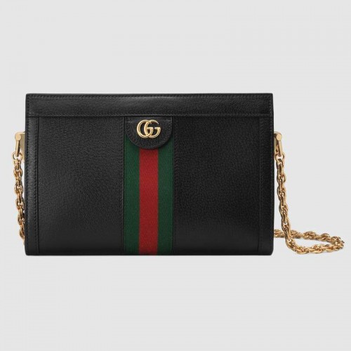 Borsa a tracolla piccola Gucci Ophidia 503877 nera