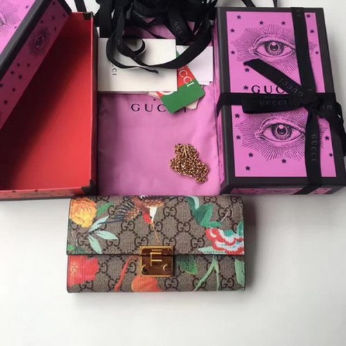 Gucci Padlock Portafoglio Continental 453506 Rosso