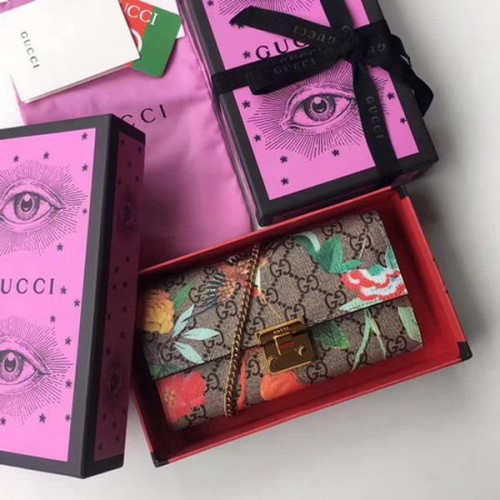 Portafoglio Continental Gucci Padlock 453506 Vino