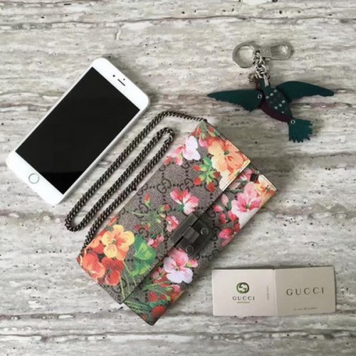 Portafoglio Gucci Padlock Tian Continental 453506 Vino