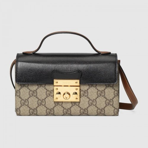 Borsa mini Gucci Padlock 652683 nera