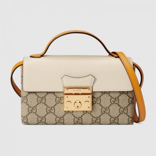 Borsa mini Gucci Padlock 652683 bianca