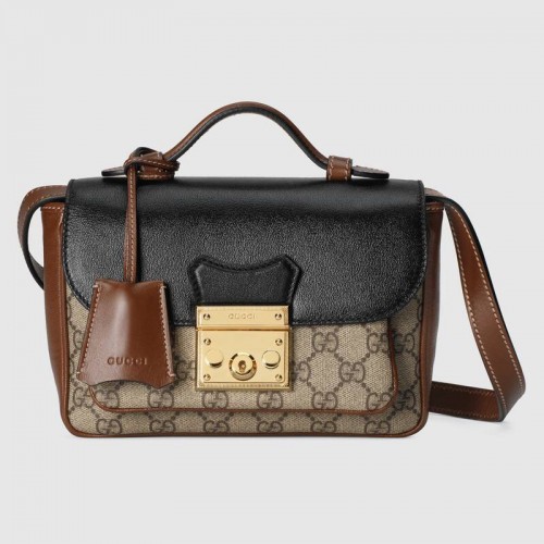 Borsa mini Gucci Padlock 658487 nera