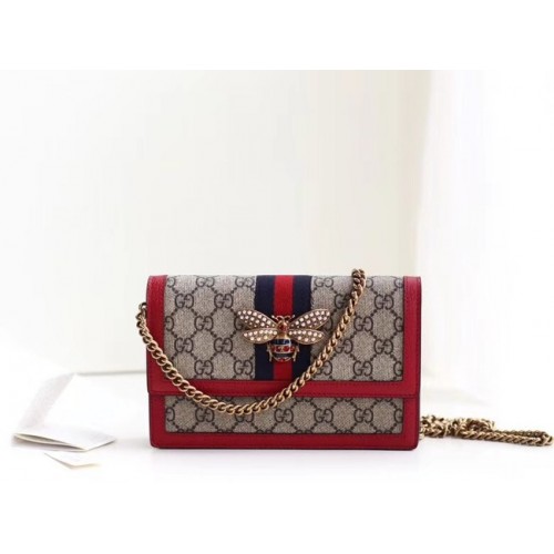 Mini borsa Gucci Queen Margaret GG 476079 rossa