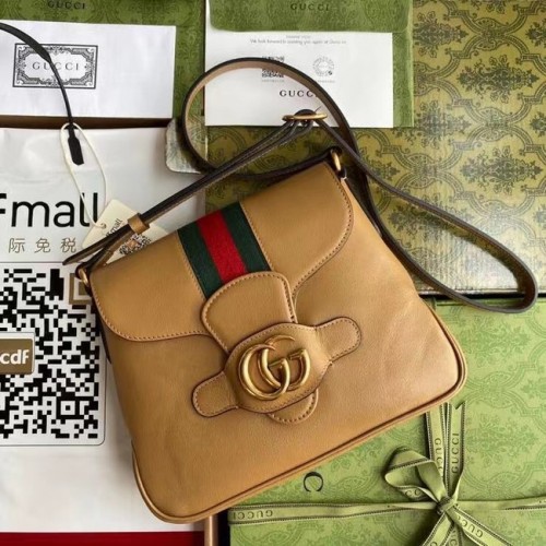 Gucci Borsa messenger piccola con Doppia G 648934 marrone
