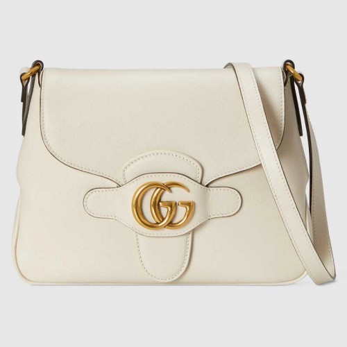 Gucci Borsa messenger piccola con Doppia G 648934 bianca