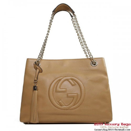 Borsa tote media Gucci Soho 308982 Albicocca