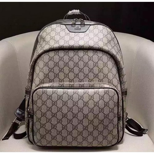 Zaino in tela Gucci Supreme 322069 Marrone