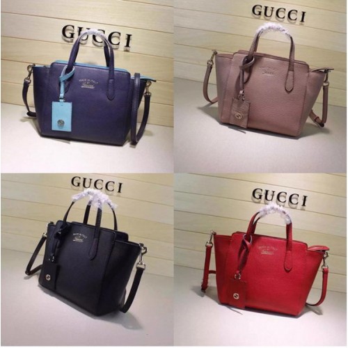 Borse Gucci Swing mini in pelle con manico superiore 368827