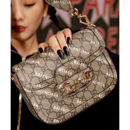 Gucci The Hacker Project GG Supreme Balenciaga LOGO 658574 Caffè