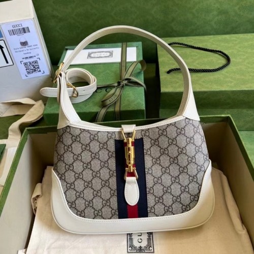 Borsa Gucci The Hacker Project piccola Jackie 1961 636706 bianca