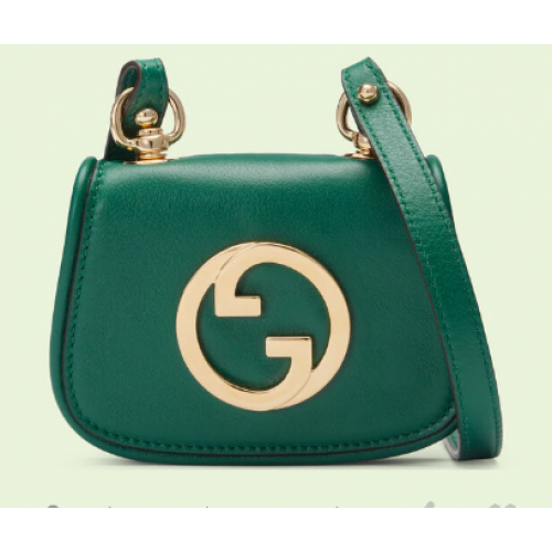 Portafoglio portacarte Gucci mini Blondie 698635 Verde smeraldo