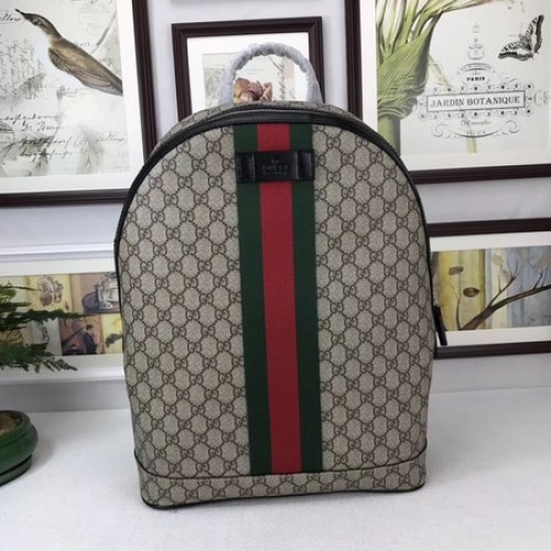 Zaino Gucci GG Supreme con Web 443805 Marrone