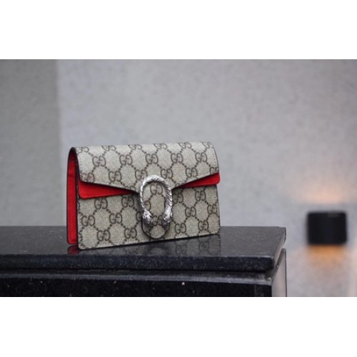 Borsa Gucci Dionysus GG Supreme Super mini 476432 Rossa