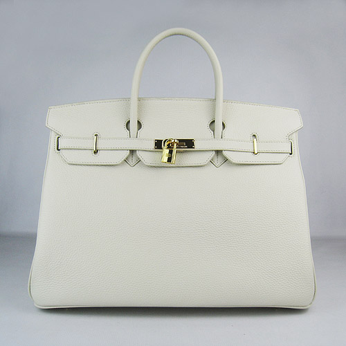 Borsa Togo Hermes Birkin 40CM Beige 6099 Oro