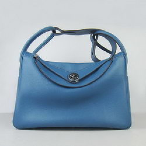 Borsa a tracolla Hermes Lindy 34CM blu
