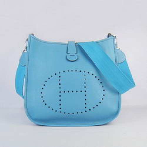 Hermes Evelyne Messenger Bag 6309 Azzurro