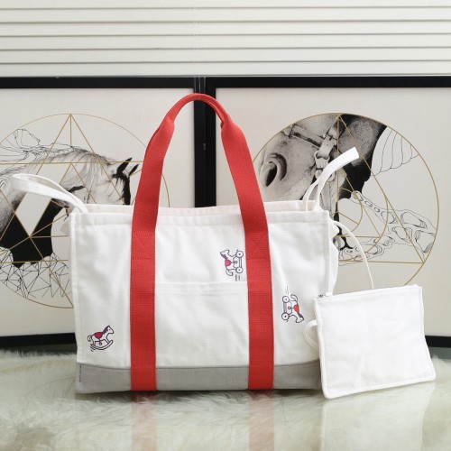 Hermes Adada Nappy Canvas Shopping Bag H5635 Arancione