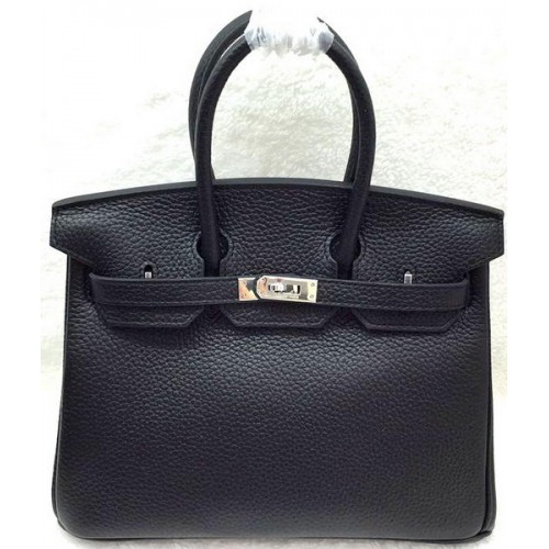 Hermes Birkin 25CM Tote Bag in pelle originale H25T nero