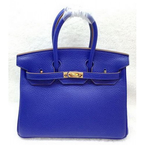 Hermes Birkin 25CM Tote Bag in pelle originale H25T Royal