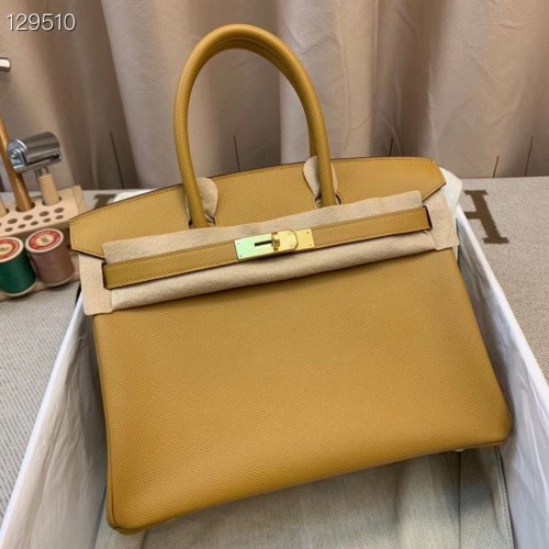 Hermes Birkin 25CM Tote Bag in pelle originale H25T Giallo