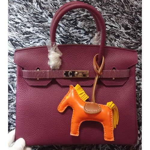 Hermes Birkin 30CM Tote Borse Litchi Pelle H30LI Viola