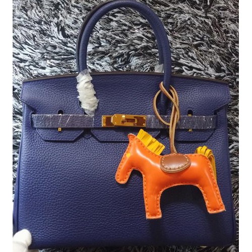 Hermes Birkin 30CM Tote Borse Litchi Pelle H30LI Royal